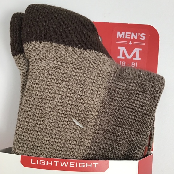 Duluth Men's 7-Year Lightweight Performance Crew Socks Gray Brown Black Medium - Picture 3 of 16